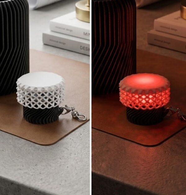 Lamp Clicker Keyring | Modern RGB Clicker | Minimalist Keychain Lamp