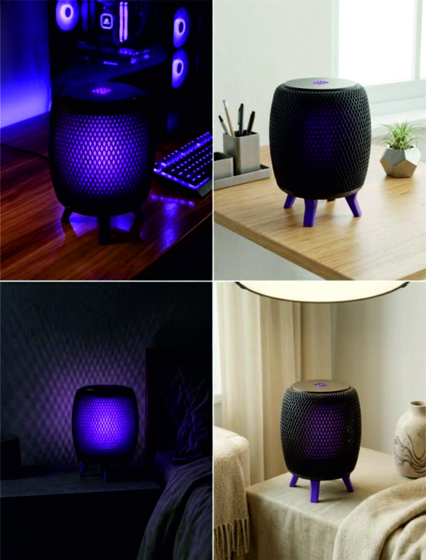 Table Lamp, Modern Mesh Ambient Light, Cyberpunk Desk Lamp, LED Mood Light, Contemporary Home Decor